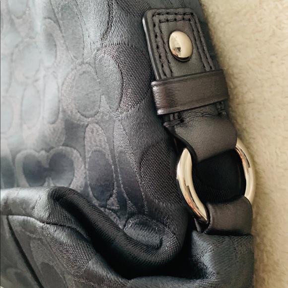 NEW Coach Signature Satchel in Charcoal - Picture 6 of 8